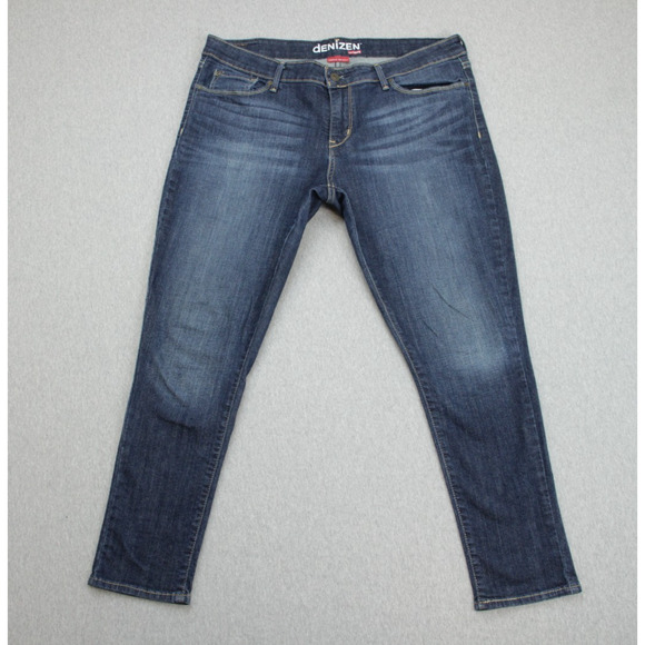 Denizen Levis Jeans Womens 14 Blue Ankle Skinny Cotton Blend Stretch - Picture 1 of 7